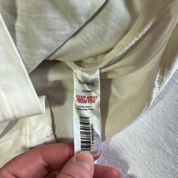 Nutmeg - Purple Faux Fur Vest with Cream Long Sleeve Top - Picture 5 of 5